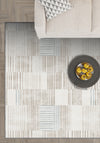 Mery Striped White Rug