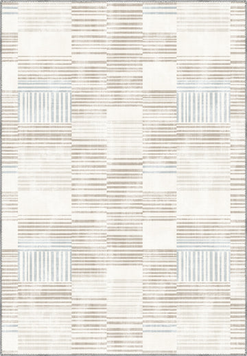 Mery Striped White Rug