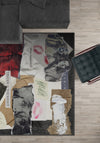 Artistic rug for living room.