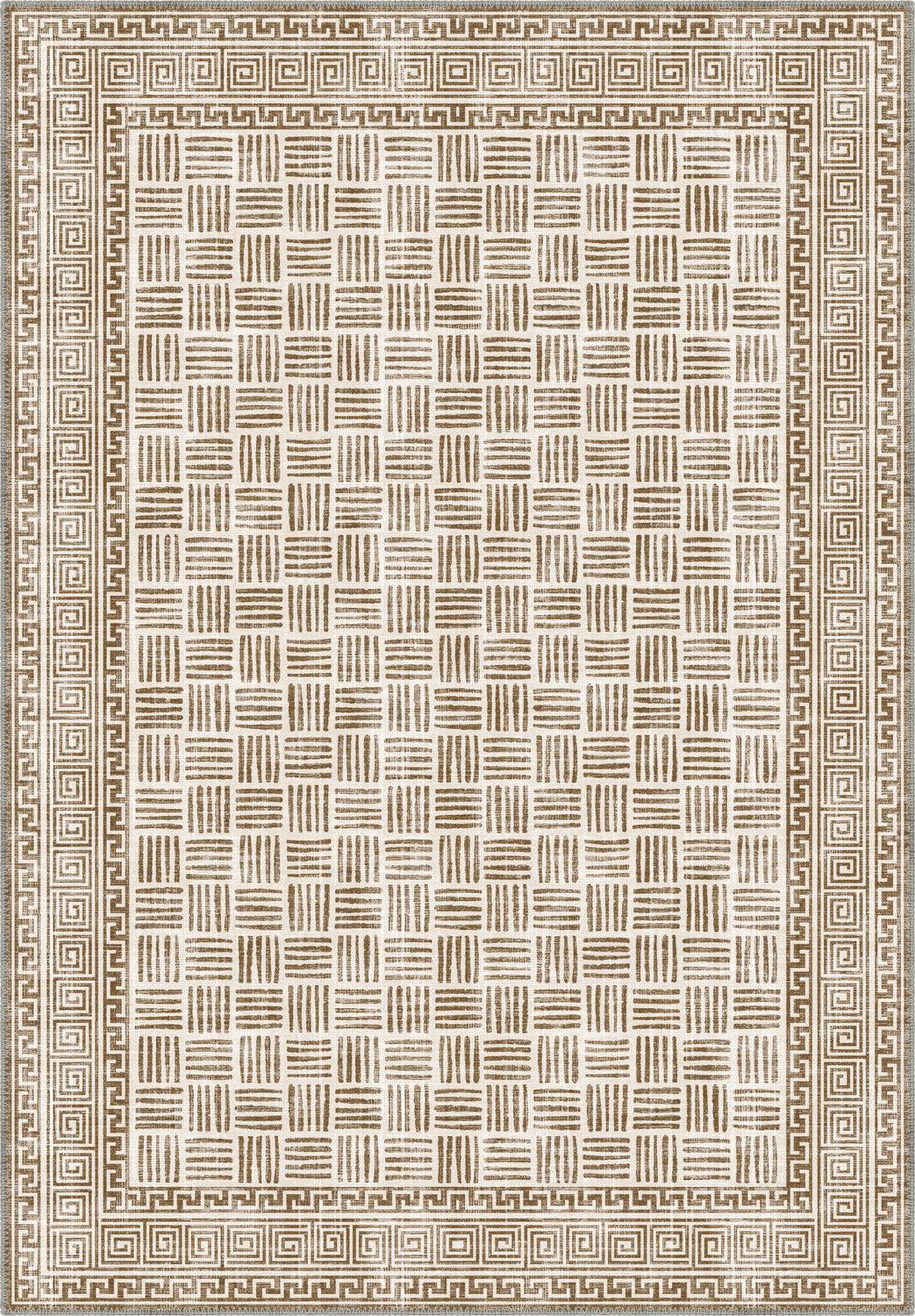 Charmoise Color Rug Vincent Geometric Sand Rug | Rugette Cream Rug