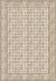 Geometric rug in sand, beige and brown tones