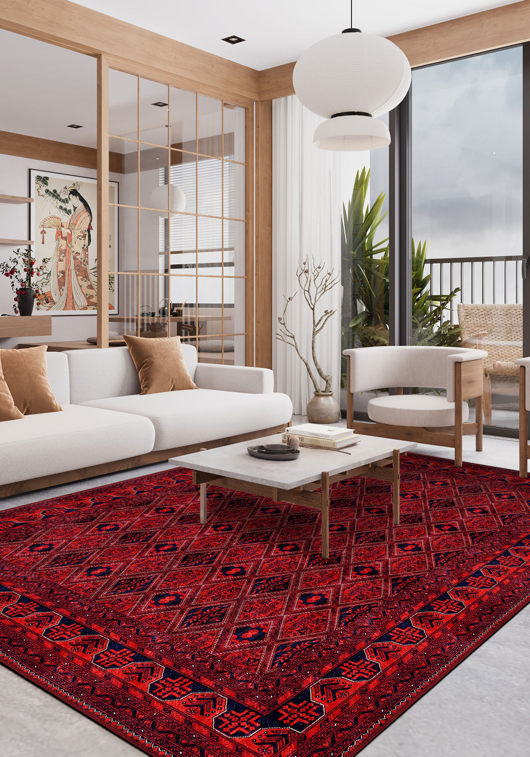 Emma Vintage Red Rug
