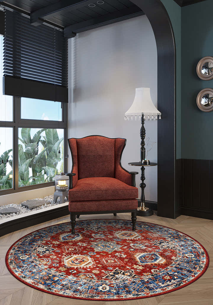 Roven Red Kazak Rug