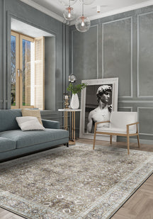 Dorothy Light Brown Farmhouse Rug