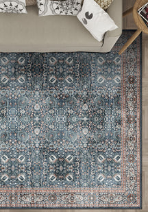 Dorothy Navy Traditional Rug