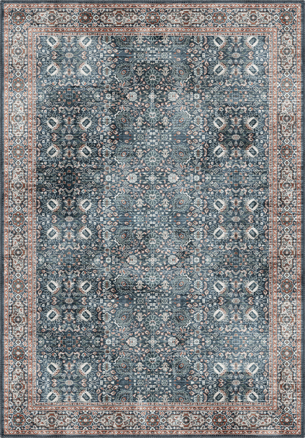Dorothy Navy Traditional Rug | Rugette Rugs
