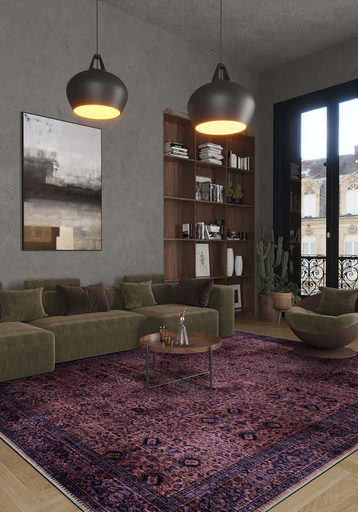 Dorothy Deep Plum Rug