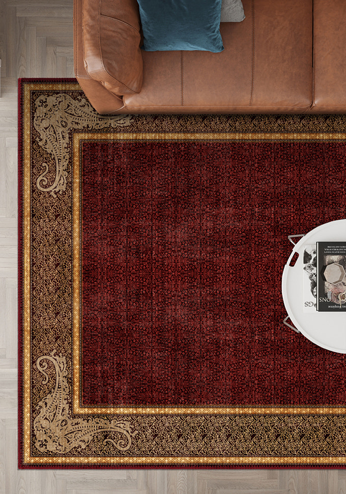 Sultana Burgundy Victorian Rug