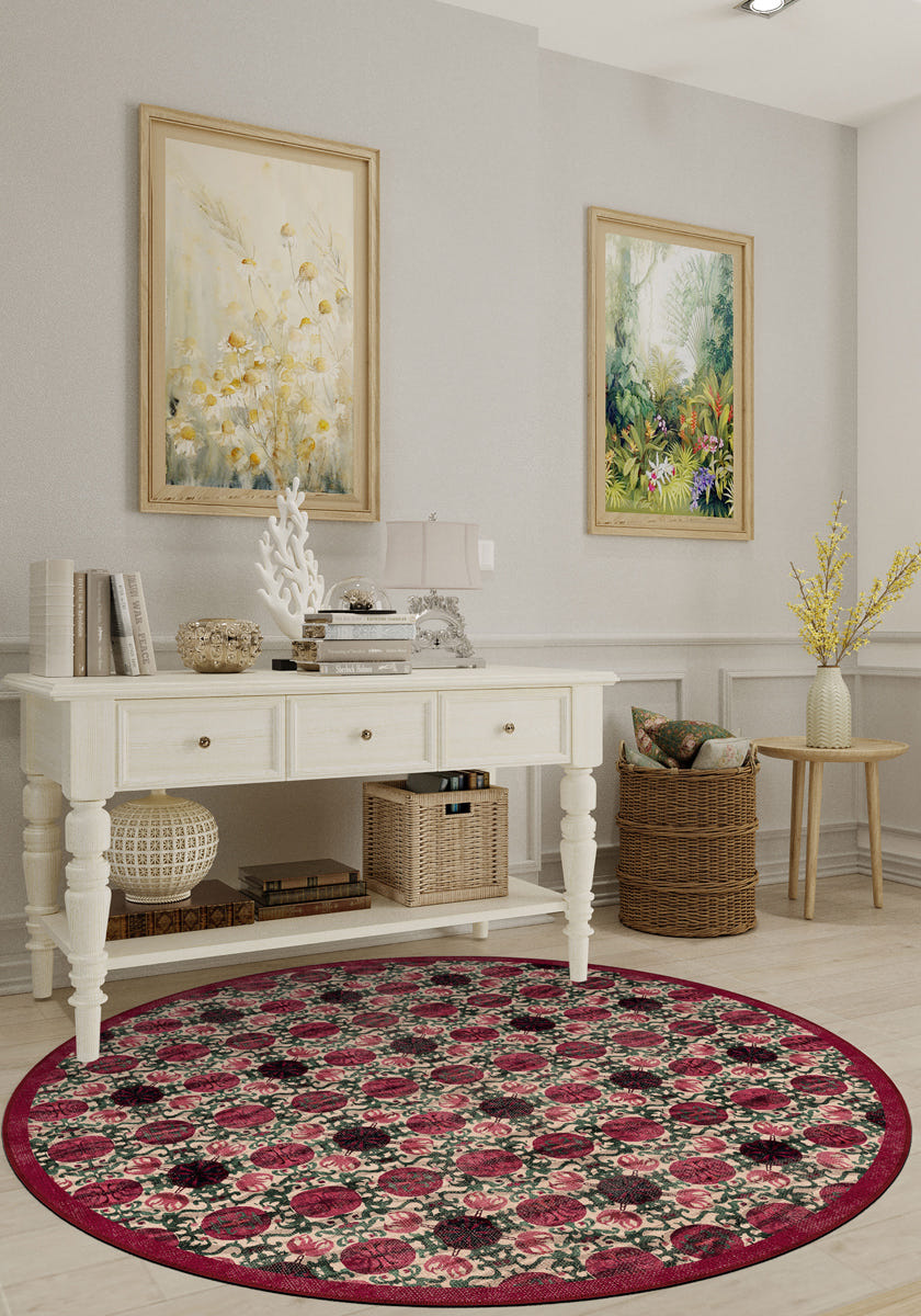 Granada Burgundy Pomegranate Rug