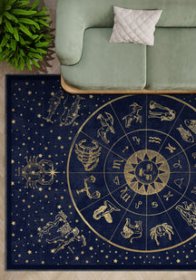 Vega Navy Zodiac Rug
