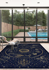 Vega Navy Zodiac Rug