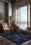 Vega Navy Zodiac Rug