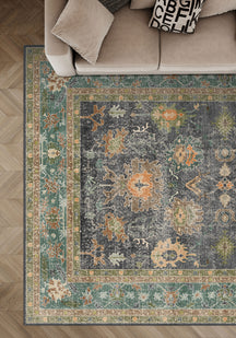 Alara Charcoal Oushak Rug